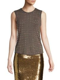 Alice and Olivia Cicely Studded Tank at Saks Fifth Avenue